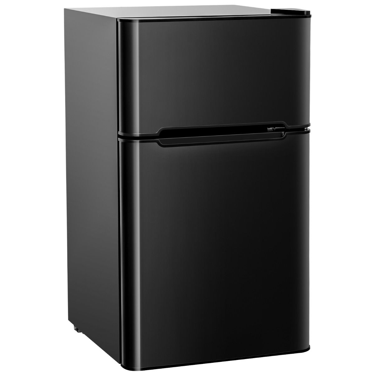 Rfrigrateur Compact Mini-rfrigrateur 90 L Conglateur Spar avec Design 2 Portes Fonctionnement Silencieux Blanc/Gris/Noir -