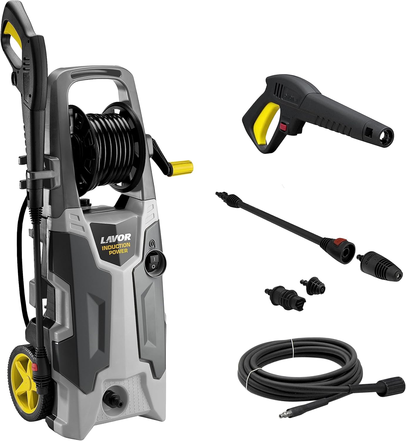 Nettoyeur Haute Pression Cruiser 160 Plus avec Moteur Induction,Enrouleur en Pression,Puissance 160 Bar Max,Dbit 390 l/h Max,Moteur 2200W