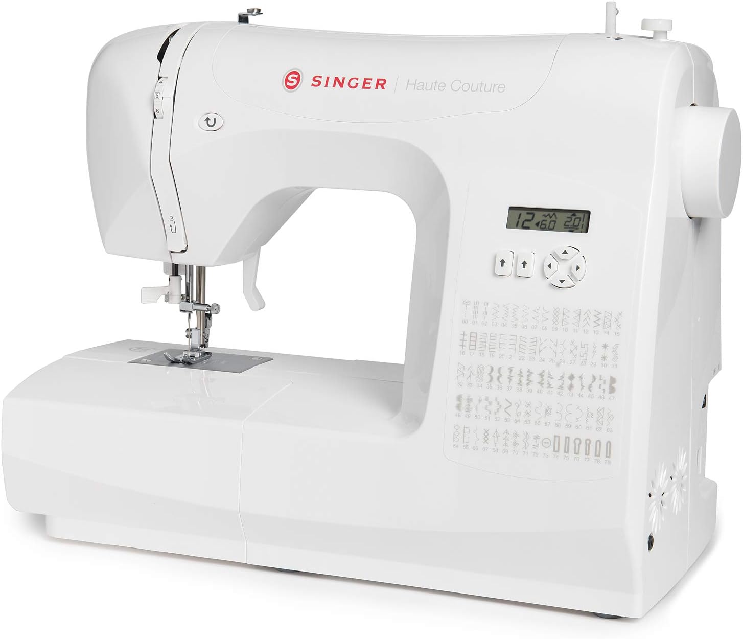 Haute Couture F527C Machine coudre lectronique Professionnelle,80 points,utilitaires,lastiques,dcoratifs,Facile pour Dbutants Electrique Portable,Maison