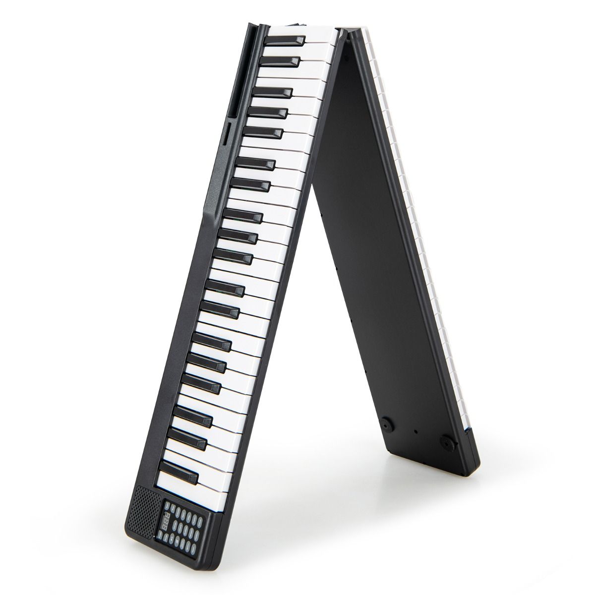 Piano Numérique Pliable à 88 Touches avec Fonction Bluetooth MIDI Clavier Électronique Portable avec Pédale de Sustain Sac de Transport -