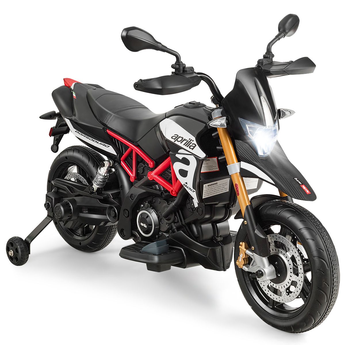 Moto Electrique pour Enfants 12V avec Lumires LED Musique MP3 Roues Antidrapantes pour Garons et Filles 37 95 mois -