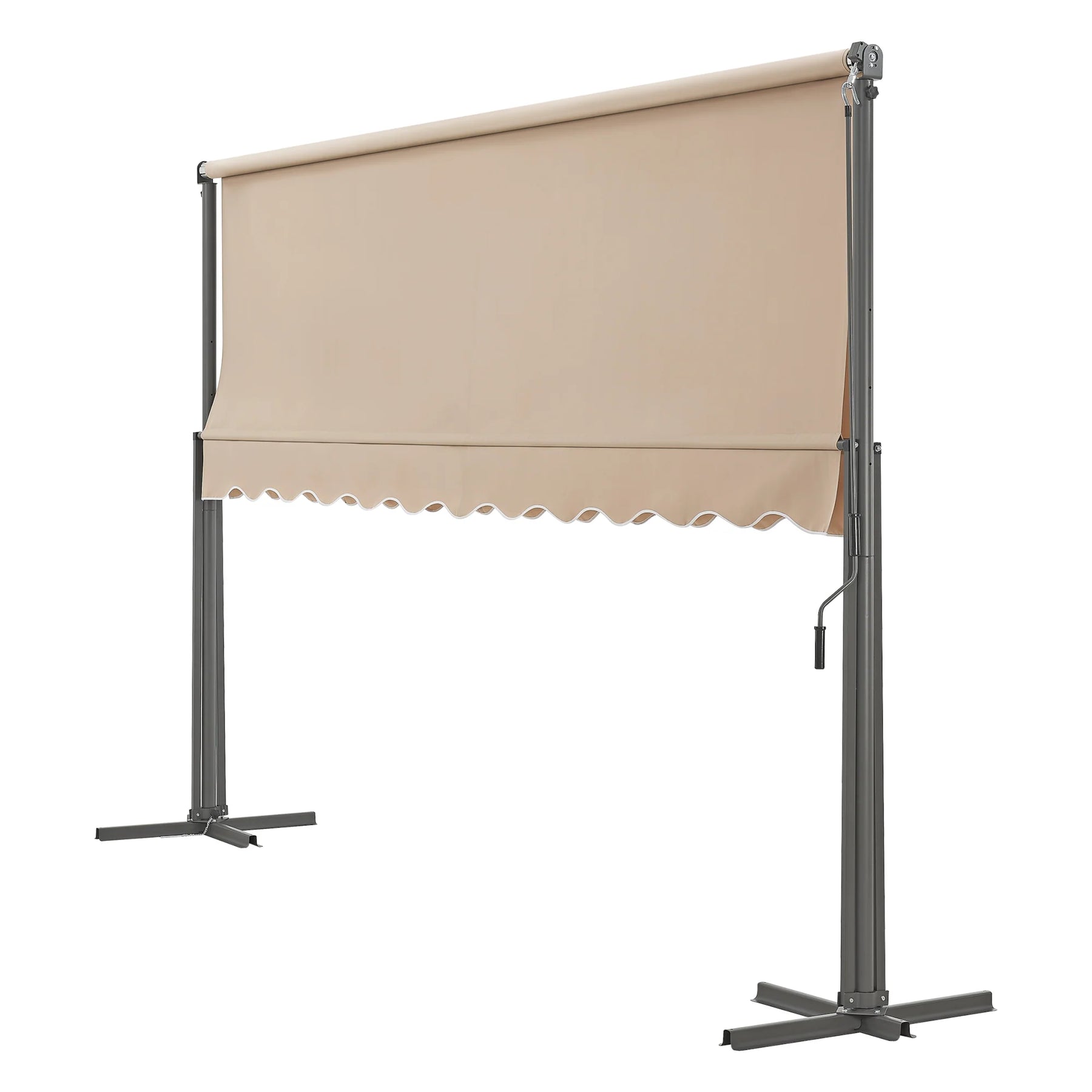 Store banne autoportant double pente 400 x 300 x 260 cm sable 03_0008295 -