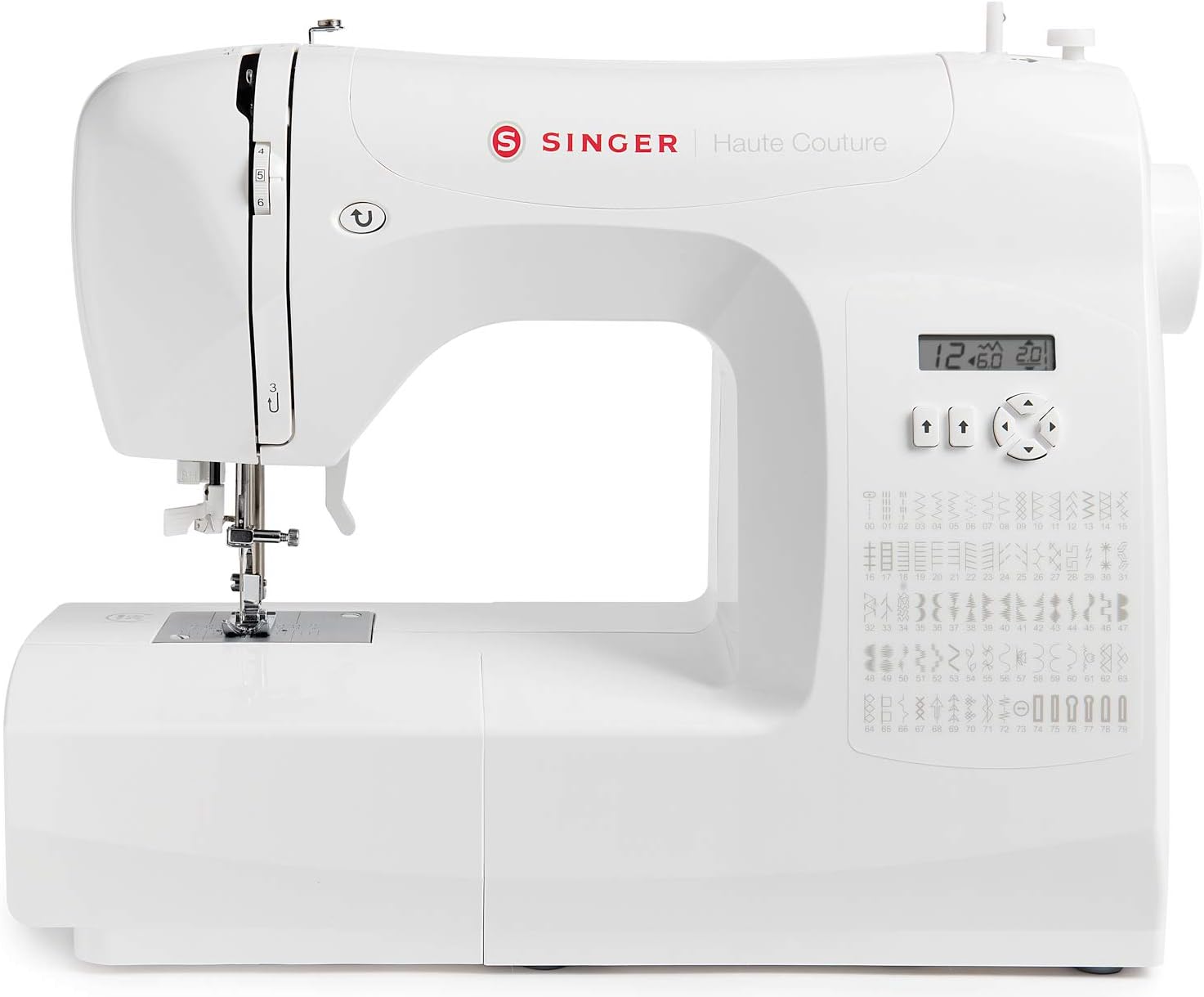 Haute Couture F527C Machine coudre lectronique Professionnelle,80 points,utilitaires,lastiques,dcoratifs,Facile pour Dbutants Electrique Portable,Maison
