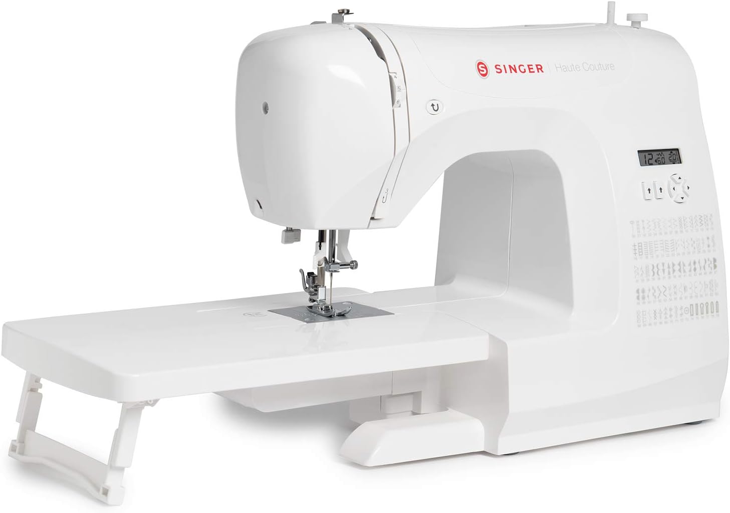 Haute Couture F527C Machine coudre lectronique Professionnelle,80 points,utilitaires,lastiques,dcoratifs,Facile pour Dbutants Electrique Portable,Maison