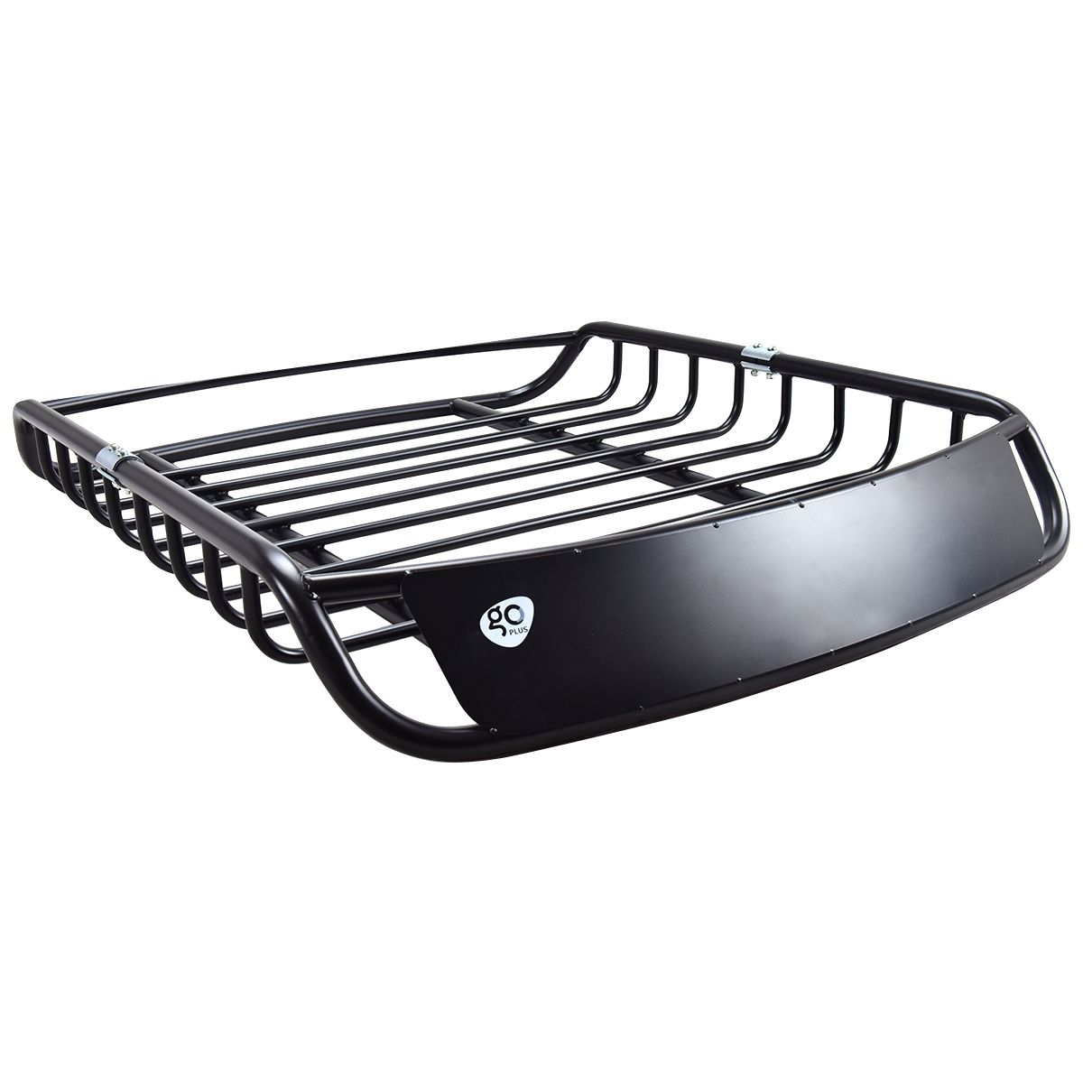 Porte-bagages en Mtal Barre de Support pour Vhicule Haute Rsistance en Acier Antirouille 120x98x16,5cm,Noir -