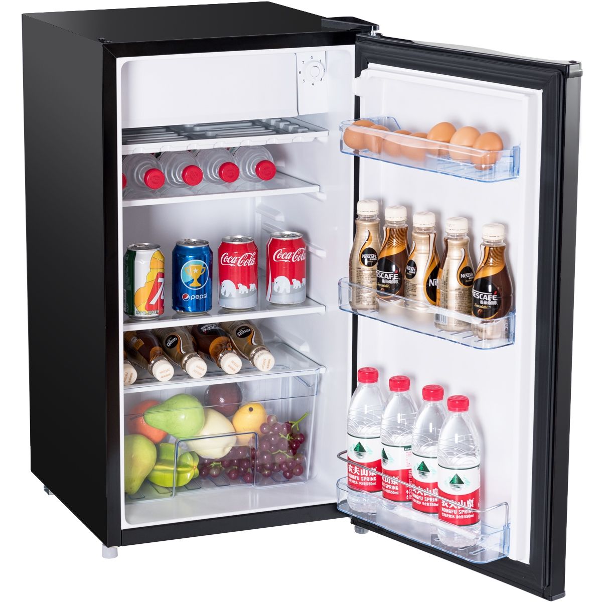 Rfrigrateur Table Top Intgrable 91L Mini-bar Niveau Sonore Faible 3 tagres,48,5x44,5x83,5cm,Noir -