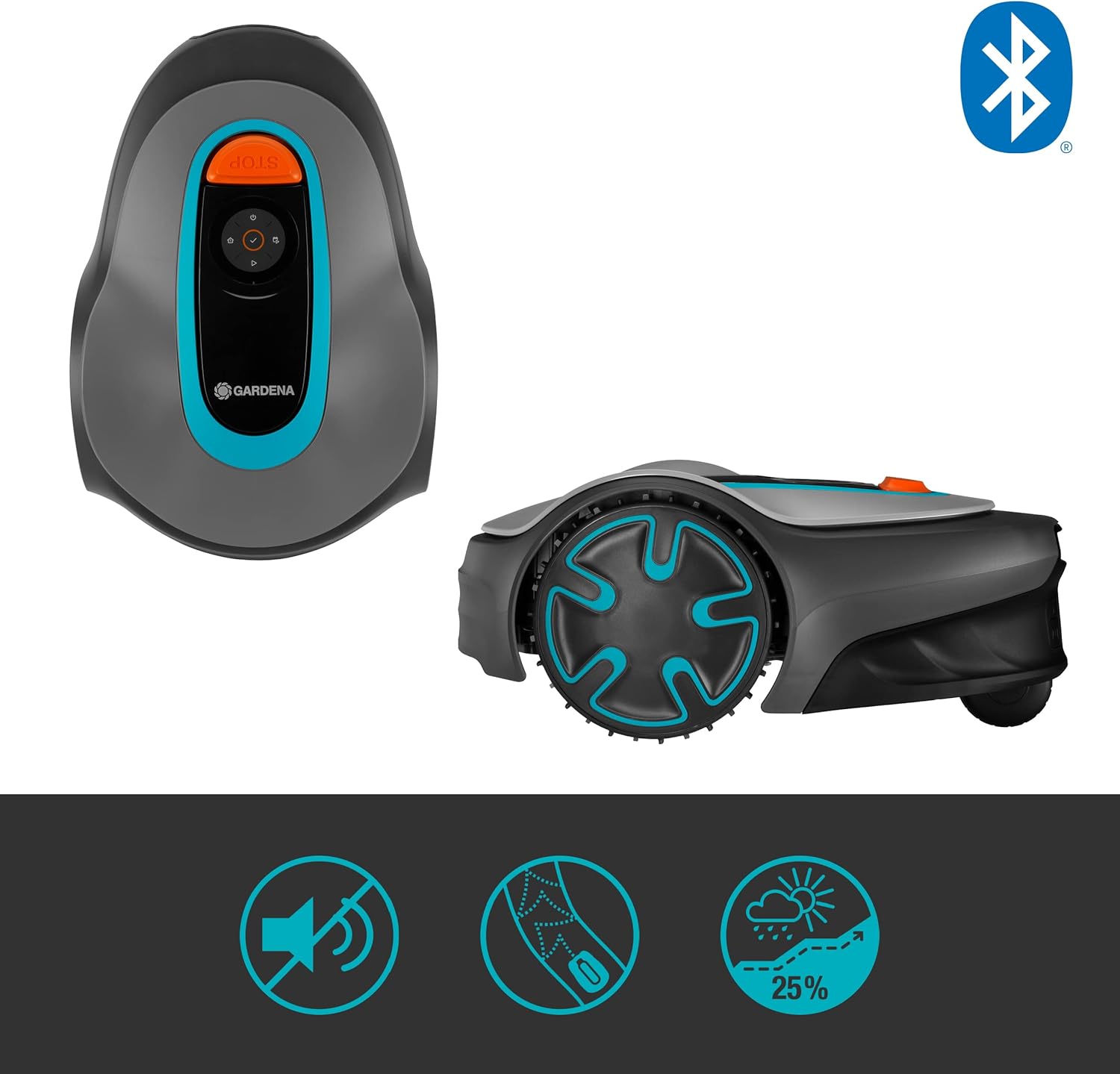 Tondeuse robot SILENO minimo 250 m虏 : Tondeuse intelligente avec connectivit optimale Programmable avec l'application Bluetooth庐 ,Version FR/NL (15201-26)