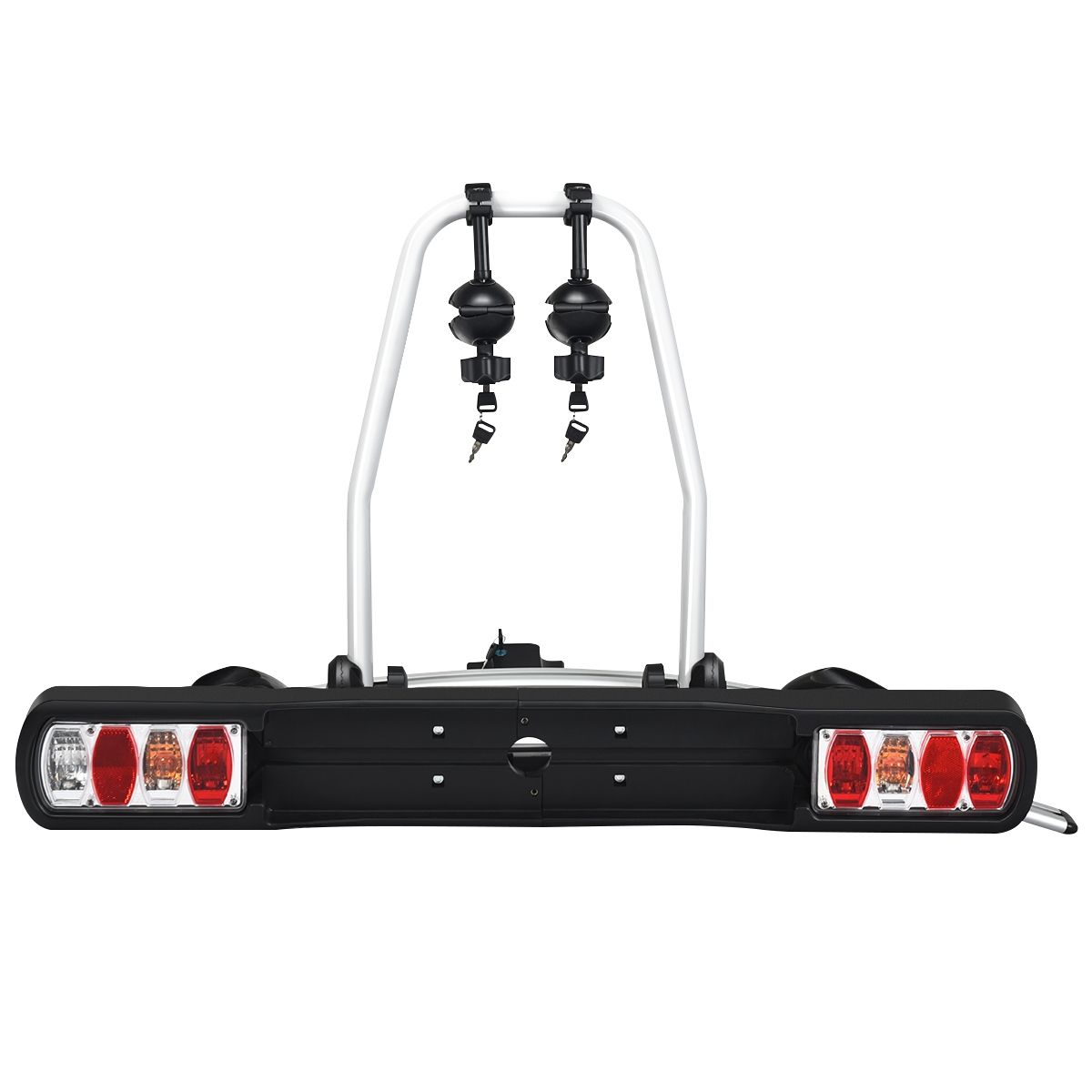Porte-vlos pour Attelage sur SUV Berline Fourgon pour 2 Vlos Conception Intelligente de Basculement 113x72x63cm -