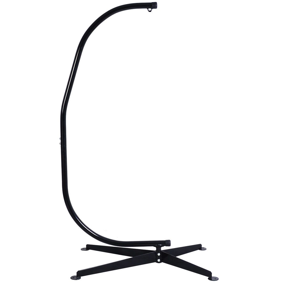 Support de hamac ou pour chaise suspendue Capacit 150 KG,en Fer de Haute Qualit,Moderne et stable,112x79x205,Noir -