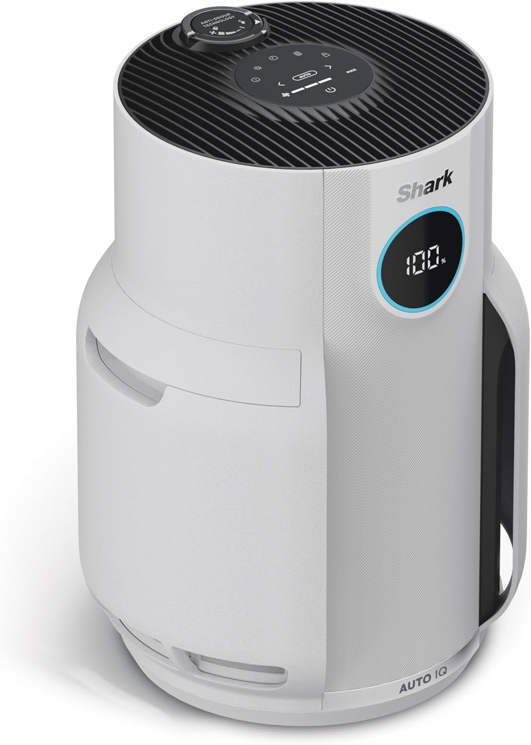 Shark NeverChange jusqu'à 5 ans Purificateur d'air, Filtre HEPA 5 ans, Couverture 60m², Capture 99,97% des Allergènes, Mode Automatique,Silencieux, Affichage LED, pour Maison et Chambre, Blanc HP150EU